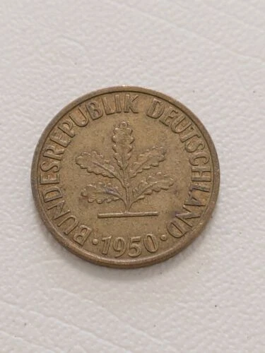 GERMANY 10 PFENNIG 1950 J Kayihan coins T111