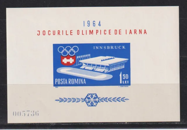 Rumänien 1963: Mi. Nr. Block 55 postfrisch