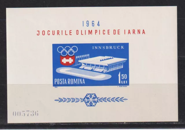 Rumänien 1963: Mi. Nr. Block 55 postfrisch