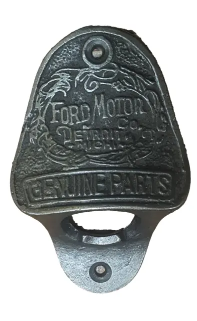 Ford Wall Mount Bottle Opener Cast Iron Genuine Parts