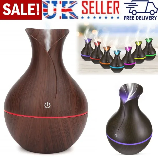 LED Essential Oil Diffuser Aroma Humidifier Ultrasonic Aromatherapy Air Purifier