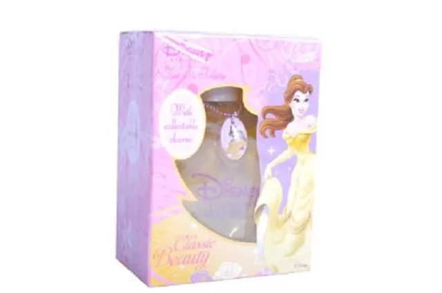 ** KIDS ** Disney Princess BELLE 3.4 oz Eau De Toilette EDT + Collectible CHARM