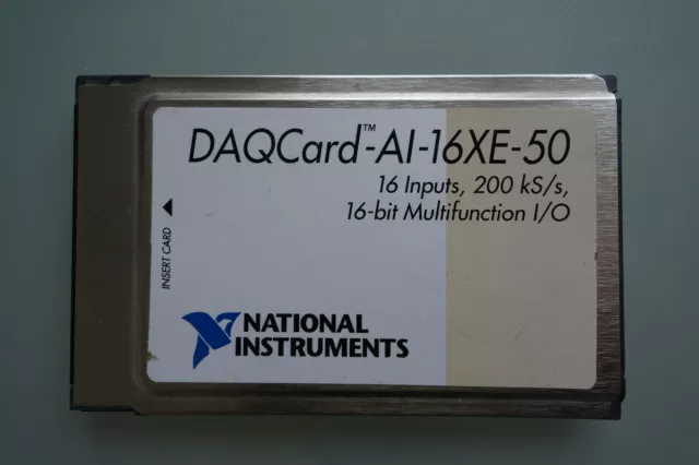 National Instruments DAQCard-AI-16XE-50 PCMCIA NI DAQ Card, Multifunction, 16CH