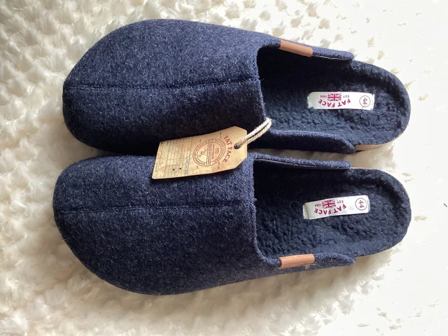 MENS FAT FACE Navy Slippers Size UK 10.RRP 37.50. 17.99 PicClick UK