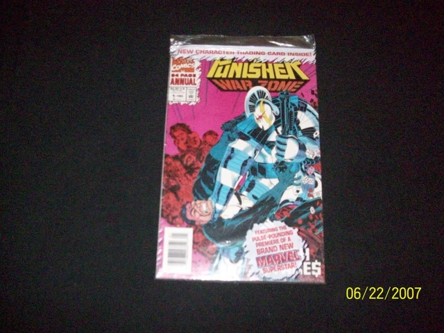 1993 MARVEL COMICS THE PUNISHER WAR ZONE ANNUAL # 1 UNOPENED BAGGED ISSUE w/card