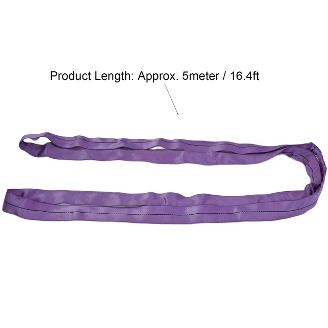 (5 m) Gru imbracatura rotonda 1T carico leggero viola flessibile liscia infinite