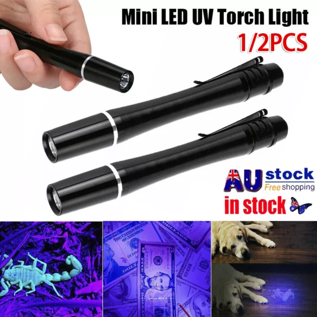 Mini LED UV Torch Light Ultra Violet Flashlight Blacklight 395NM Inspection Lamp