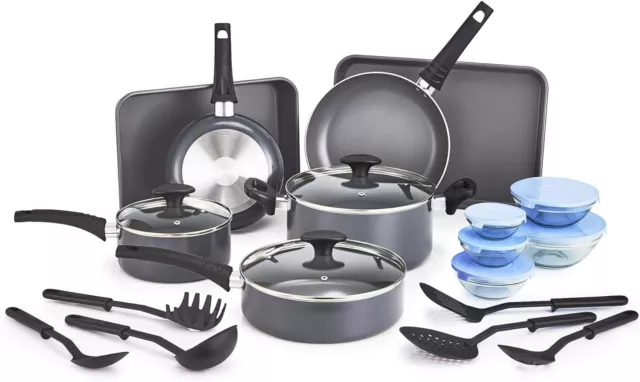 New 21 Piece Cook Bake and Store Set, Kitchen Essentials for First or New Apa...