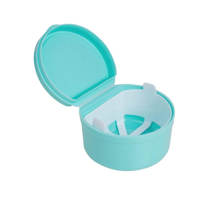 Denture Case - Secure Storage Box for Orthodontic Retainers and Mouthguards