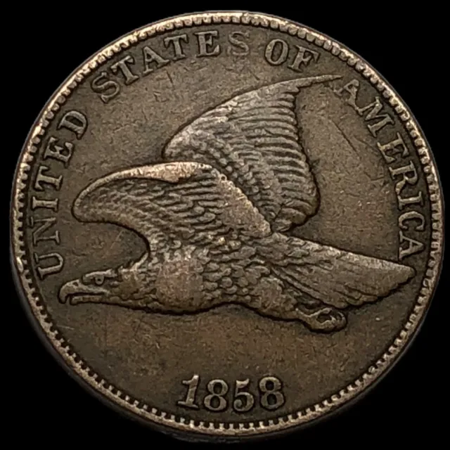 1858 LL Flying Eagle Cent  J8796