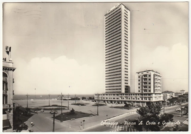 Cesenatico - Forli' - Piazza A. Costa E Grattacielo - Viagg. 1959 -98729-