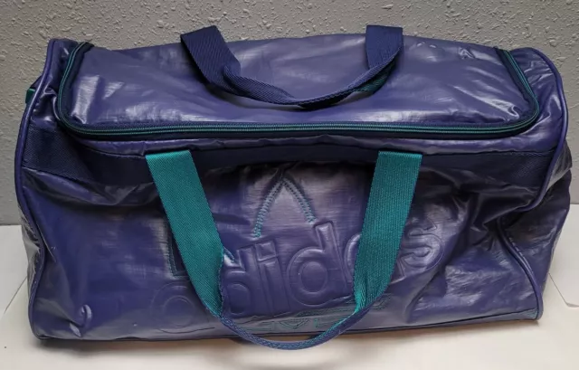 Adidas Vintage 80's Duffle Bag West Germany Adidas Purple Green