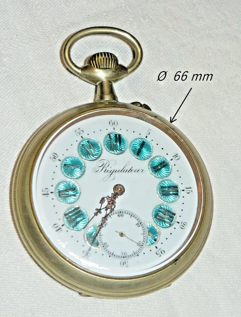 RARE : Montre Gousset RÉGULATEUR Cheminots A Restaurer Bernes-sur-Oise