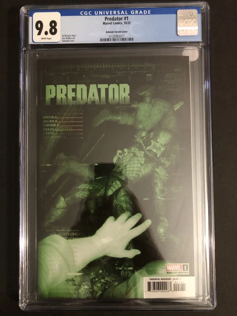 Predator #1 10/22 Marvel Comics CGC Graded 9.8 Rahzzah Variant Cover