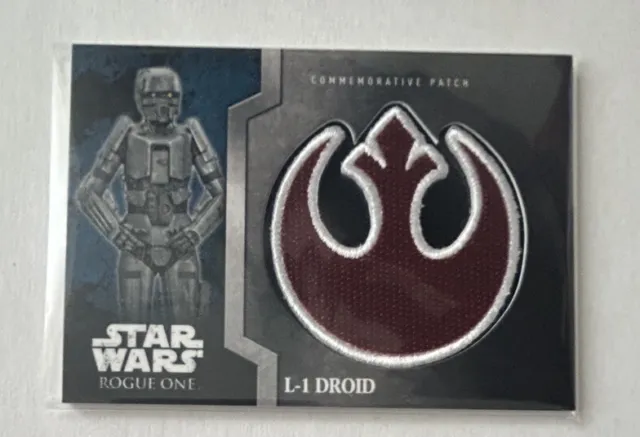 L-1 Droid 2016 Topps Star Wars Rogue One Mission Briefing Patch Card # 3 of 13