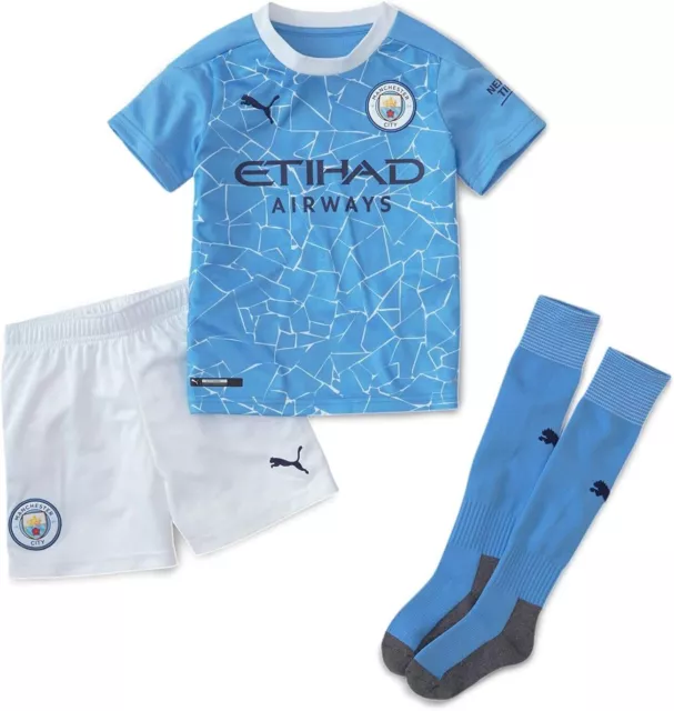 MANCHESTER CITY FOOTBALL Kit Chemise Short Chaussettes Domicile