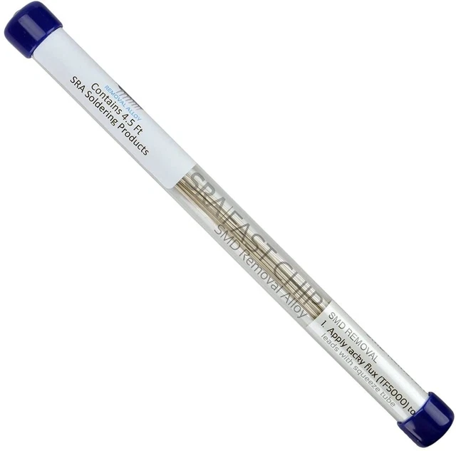 FAST CHIP Removal Alloy for Quik SMD Rework, 4.5 ft, in 6.5" Lengths