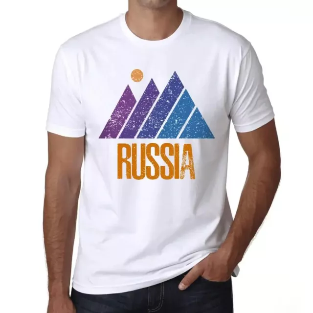 Uomo Maglietta Montagna Russa – Mountain Russia – T-shirt Stampa Grafica