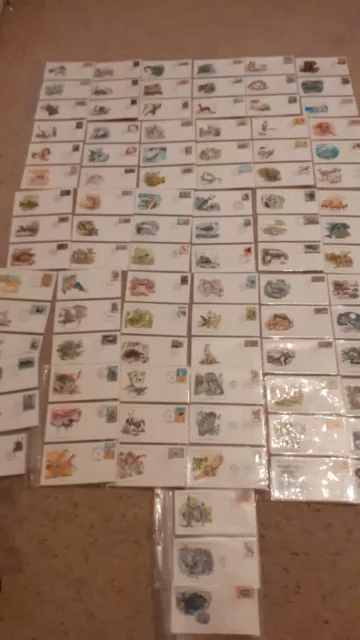 World Wildlife First Day Covers X 96