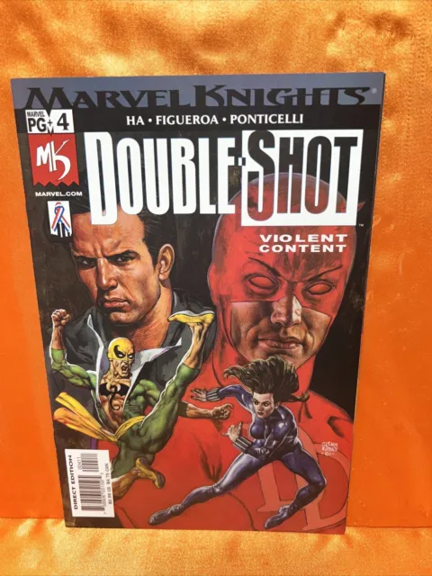 Marvel Knights Double Shot #4 by Marvel, 2002 NM. Daredevil Iron Fist
