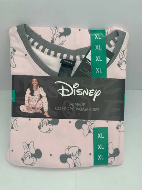 New Disney Ladies 2pc Minnie Mouse PJ Lounge Set Size M / L / XL / XXL