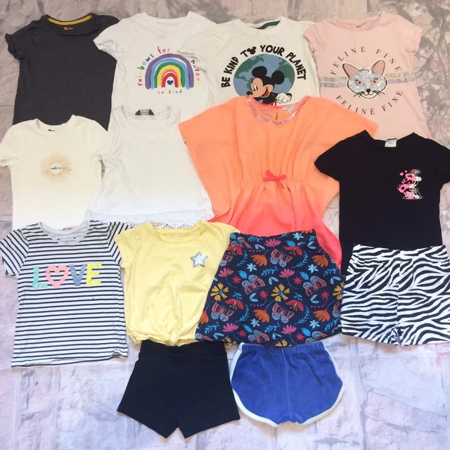Girls Clothes Bundle 4-5 Years  Tops T-shirts Shorts Skirt TU George Etc