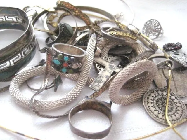 925 Sterling Silver Jewelry Scrap Lot 160g