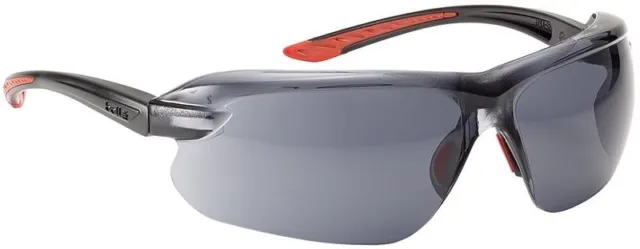 Bolle IRI-s Safety Glasses with Black Temples and Smoke Anti-Fog Lens ANSI Z87