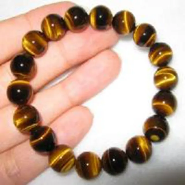10mm tiger eye Gemstone Spirituality mala men bracelet Lucky Bead Wrist Chakas