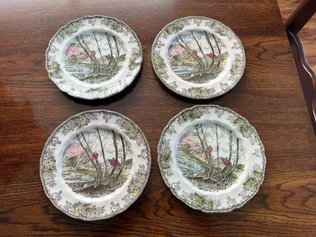 Johnson Brothers Friendly Village 8" Salad Plates set of four