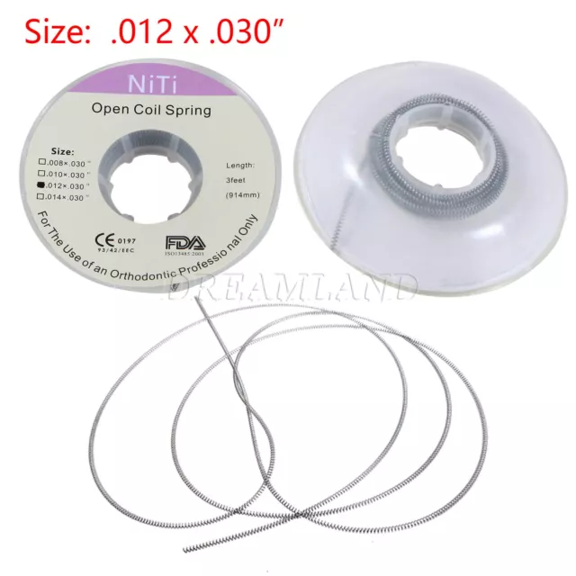 Dental Orthodontic Niti Open Coil Springs Length 914mm 3 Feet Dentistry Tools