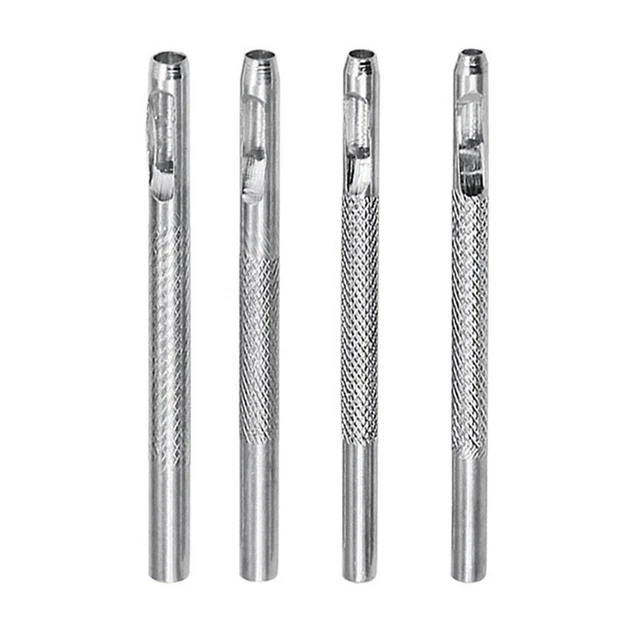 Set di strumenti fai da te lotto 4 pz in pelle kit punzone foro rotondo per cinture e fasce