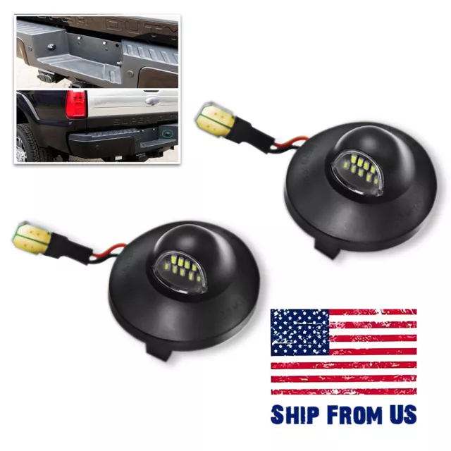 2xFor Ford F150 F250 F350 F450 LED License Number Plate Lights Replacement Lamps