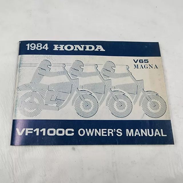 Original 1984 Honda VF1100 V65 Magna Owner's Manual Book OEM 31mb4610