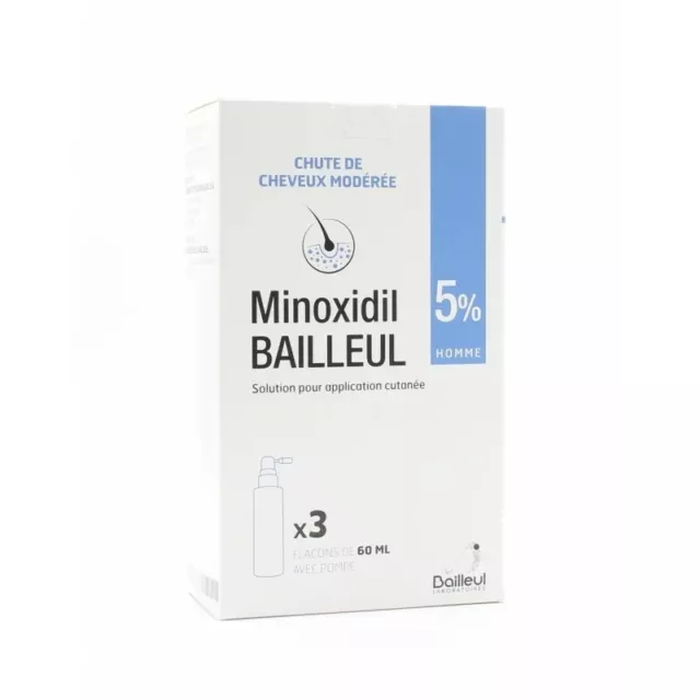 Min oxidil 5% - Traitement chute de cheveux - Renforcement  - Croissance - Sérum