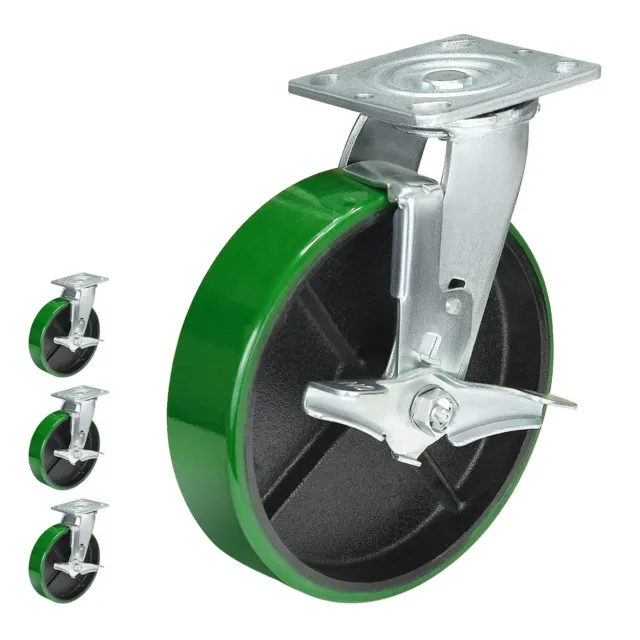 8 Inch Caster Wheels Heavy Duty,Capacity 1500-6000LB