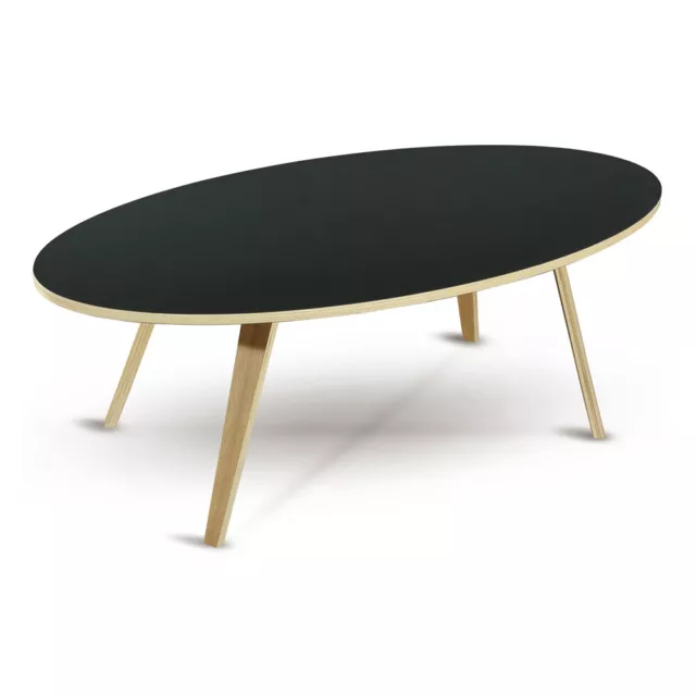 Mesa auxiliar mesa de centro sofá mesa escandinava salón ARVIKA ovalada 120 cm S
