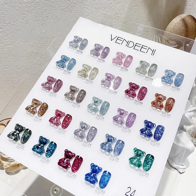 Gel à paillettes Diamant cassé Gel de vernis à ongles Colle de photothérapie