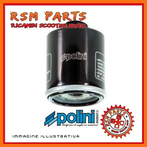 Polini filtre à huile en métal d 52x70 mm Piaggio MP3 300 10/15 2033012#112