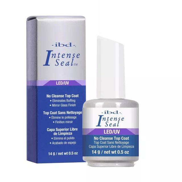 ibd LED/UV Intense Seal No Cleanse Top Coat 0.5oz #60505