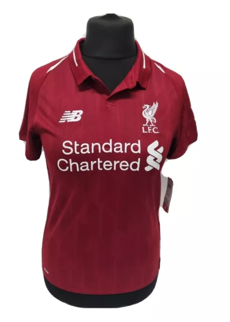 New Balance Liverpool FC 18 19 Home SS Jersey Red Womens Size UK 10  REF CL1
