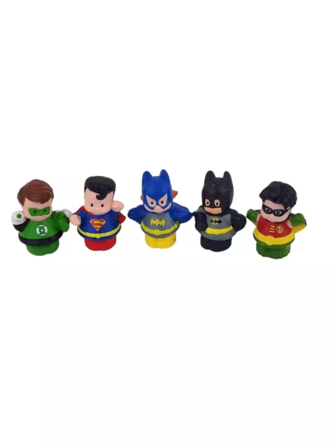 Fisher Price Little People DC Comics SUPER HERO Figures Lot  of 5 Replacements