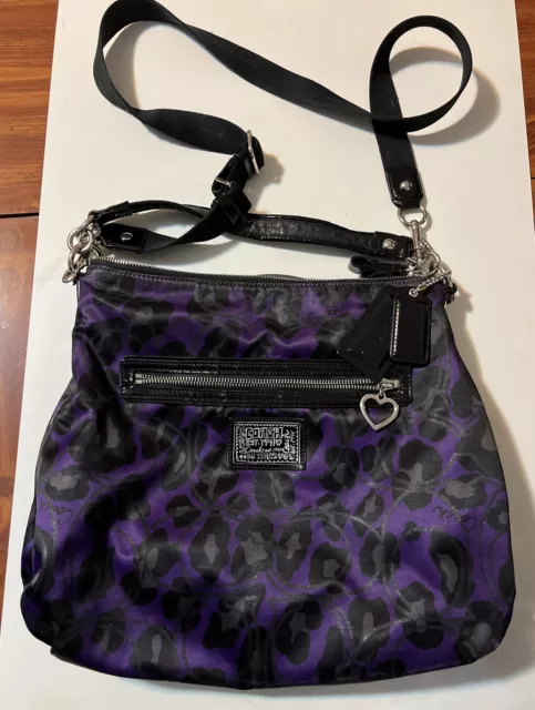 Coach  Daisy Leopard Ocelot Convertible Large HOBO 20060