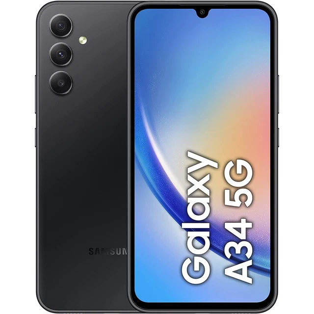 SAMSUNG GALAXY A34 5G SM A346B DSN 128GB Awesome Graphite Ohne Simlock 