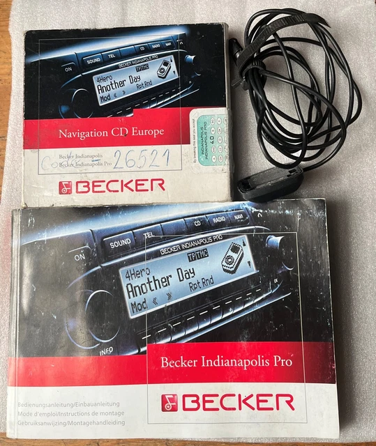 Becker Indianapolis Pro software di navigazione, manuale d'uso. Antenna Navi