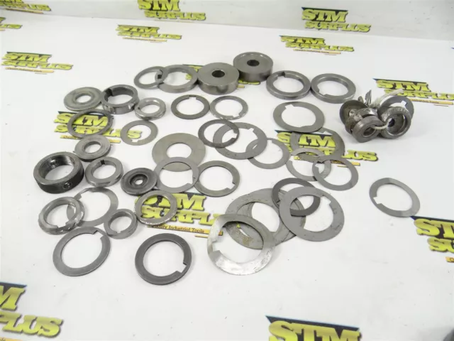 Assorted Lot Of Milling Arbor Spacers Bushings & Shims 3/4" To 1-1/2" Id