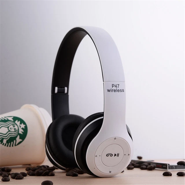 Bluetooth V5.0 Wireless Headphones Ear Foldable Stereo Noise Cancelling Headset