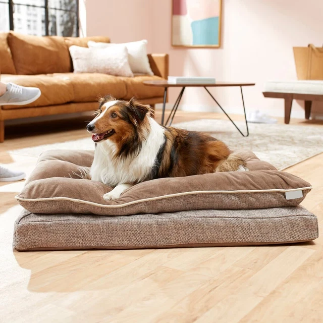LYY Plush Orthopedic Pillowtop Dog Bed w/Removable Cover