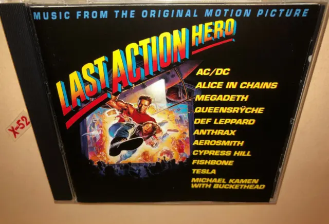 Last Action Hero CD Megadeth ACDC Def Leppard Queensryche Anthrax Alice n Chains