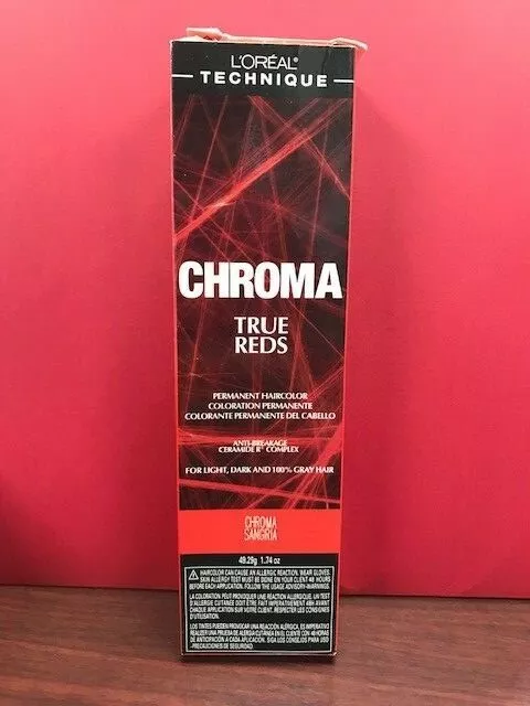 Loreal Technique Chroma True Reds Perm. Haircolor Sangria 1.74oz
